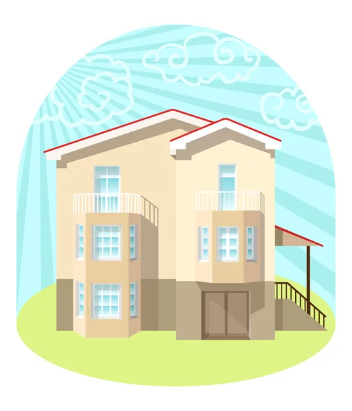 Illustration de la maison — Image vectorielle