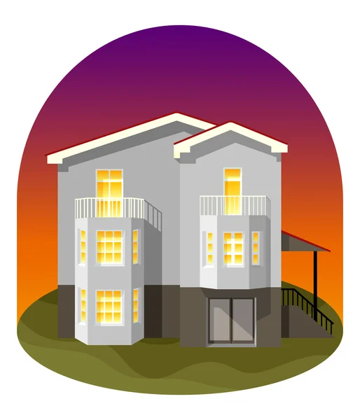 Illustration av hus — Stock vektor