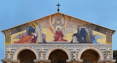 Mosaic on the Curch of All Nations in Jerusalem clipart