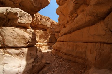 çöl Kanyon iki kayalar arasındaki dar yuvası