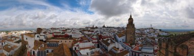 Panorama of Carmona town in Spain clipart