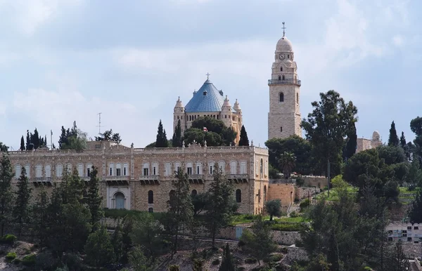 Abadia de Hagia Maria Sion na Cidade Velha de Jerusalém — Fotografia de Stock