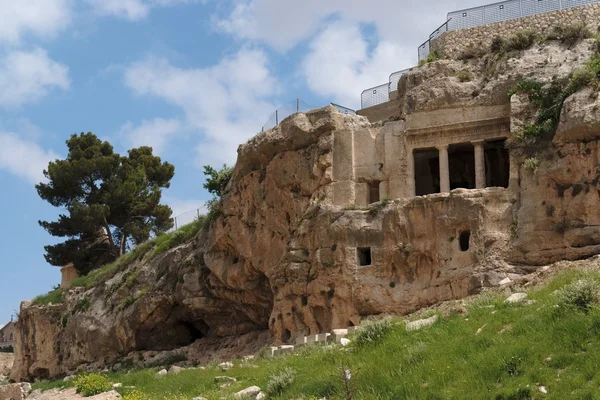 Древняя гробница Бенея Хезира в Иерусалиме — стоковое фото