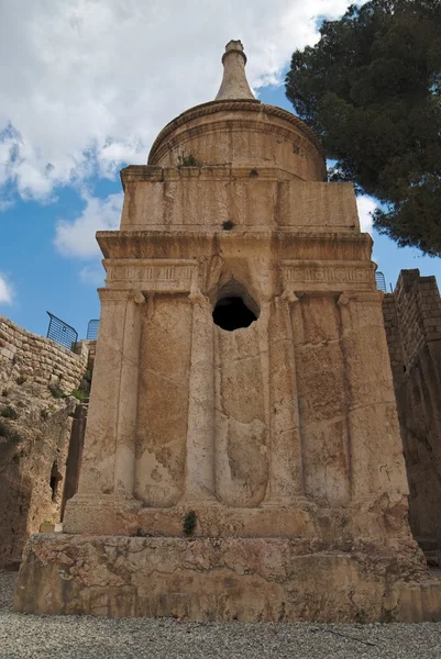 Antica tomba di Assalonne a Gerusalemme — Foto Stock