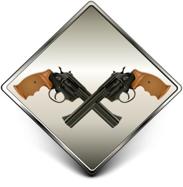 Guns sign clipart