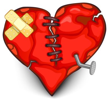 Broken heart clipart