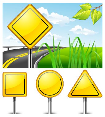 Road signs clipart