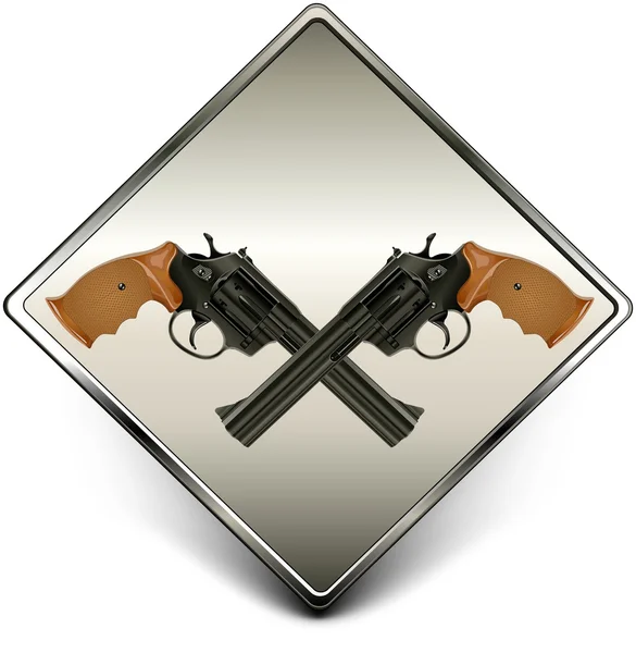 Guns sign — Stock Vector