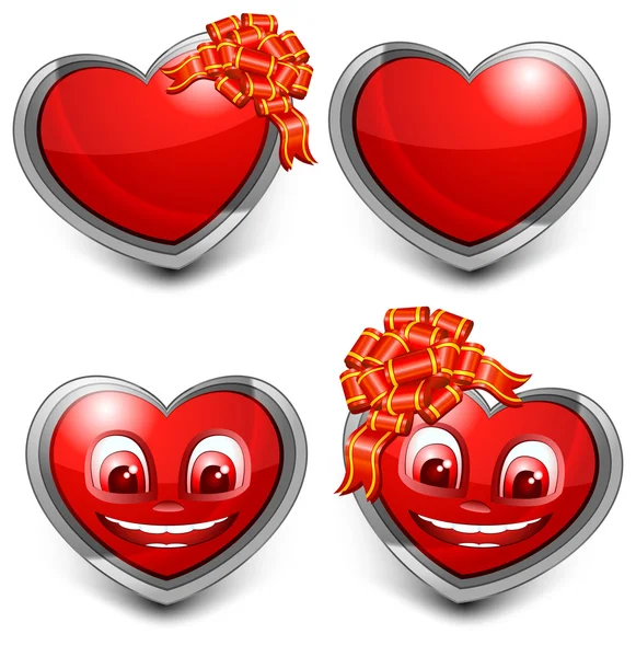 Coeurs d'amour — Image vectorielle