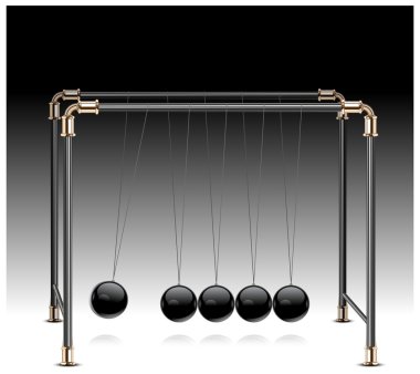 Pendulum on black clipart