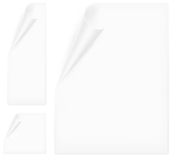 Papiers frisés — Image vectorielle