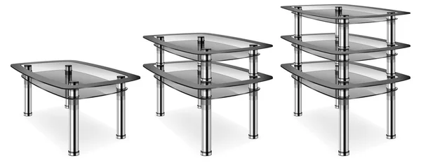Glazen tafel — Stockvector