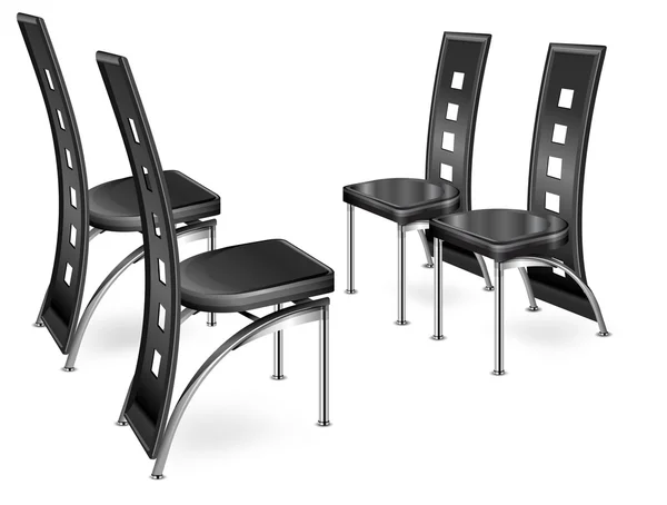 Stuhl schwarz — Stockvektor