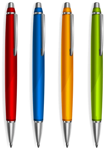 Penne a colori — Vettoriale Stock