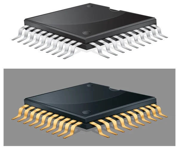 Компьютерный чип — стоковый вектор