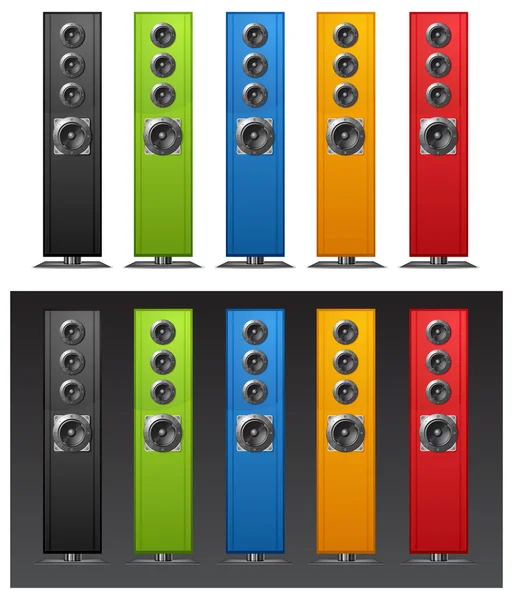 Color speakers — Stock Vector