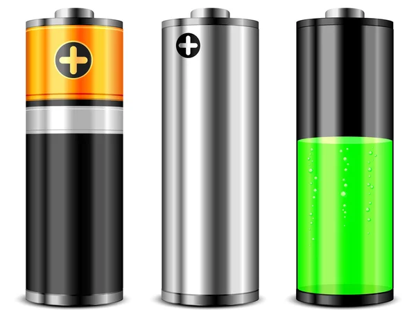 Batterie — Vettoriale Stock