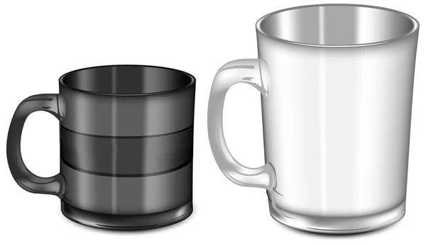 Cups two — Stock Vector