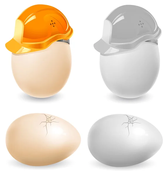 Veiligheid eieren — Stockvector