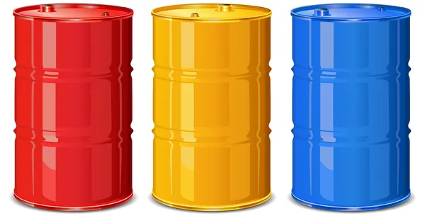Color barrels — Stock Vector