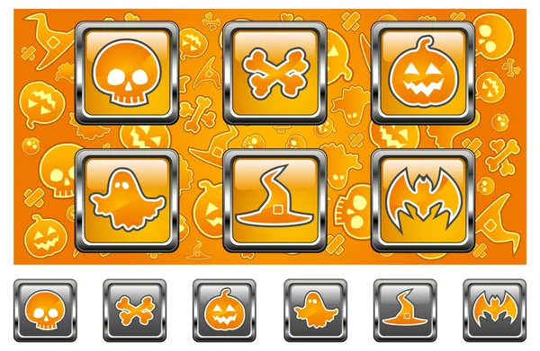 Halloween ikony — Stockový vektor