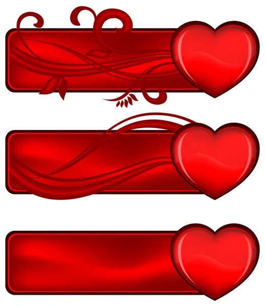 Chariot de voeux Valentines — Image vectorielle