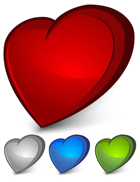 Колір серця — стоковий вектор
