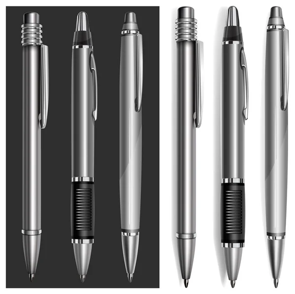 Długopisy szary — Wektor stockowy