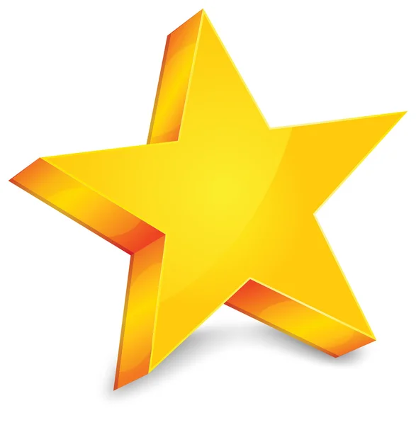 Estrella de oro — Vector de stock