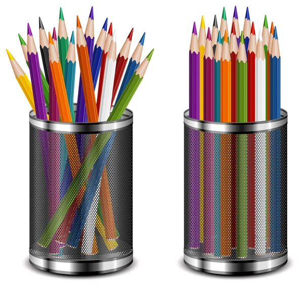 Lápis de cor em apoio — Vetor de Stock