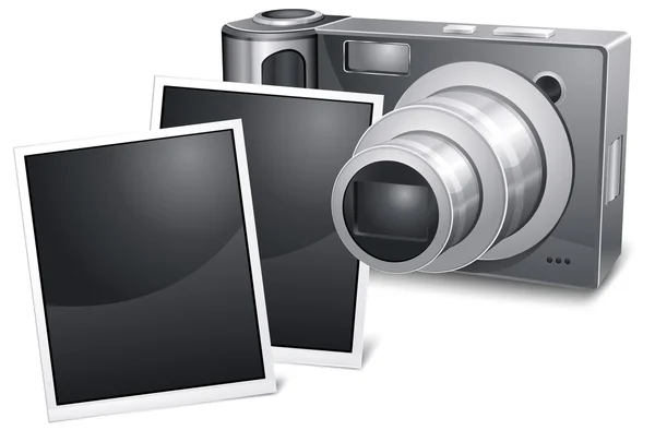 Φωτογραφική μηχανή φωτογραφιών με συρόμενη — Διανυσματικό Αρχείο