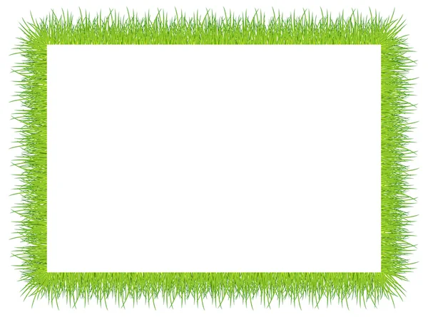 Frame met groen gras — Stockvector