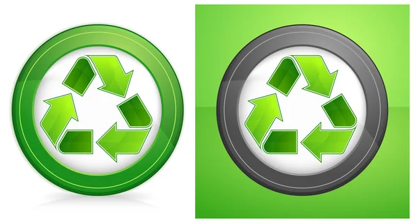 Recycling in Runde — Stockvektor