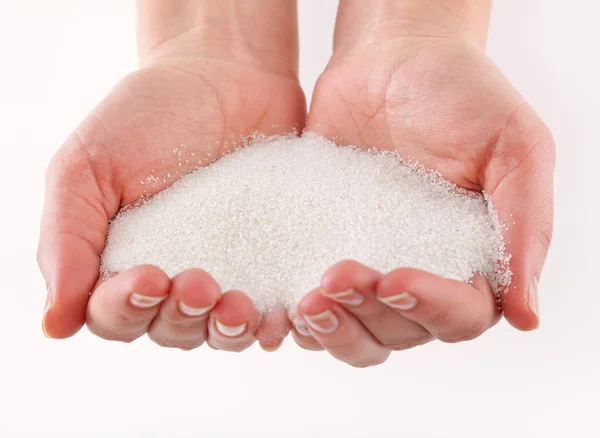 A sand in the hands — Stock Photo, Image