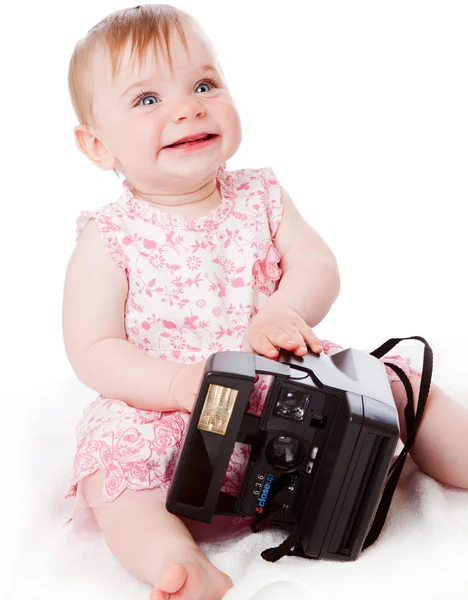 Portret van weinig meisje van de baby — Stockfoto