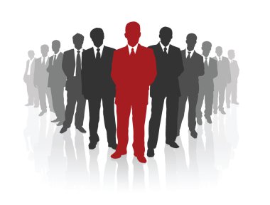 Professional business team clipart