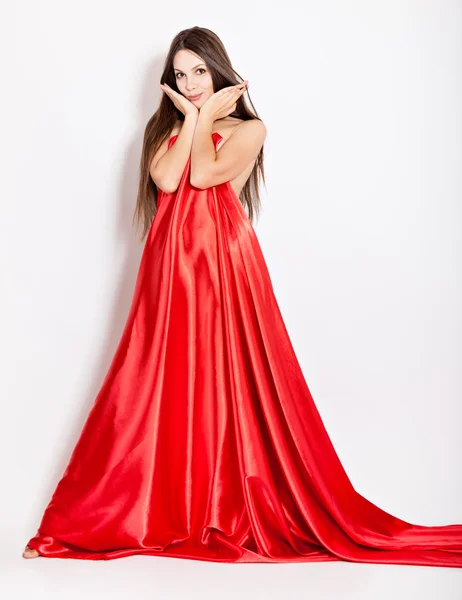 Woman In Red — Stock Photo, Image
