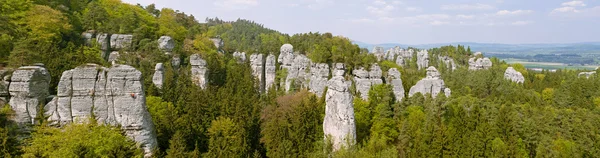 Панорамный вид на Чешский рай. (Cesky raj near the Turnov ) — стоковое фото