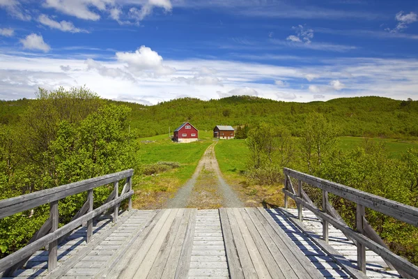 Норвежская ферма — стоковое фото