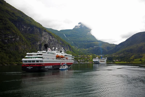 stock image View of Geiranger