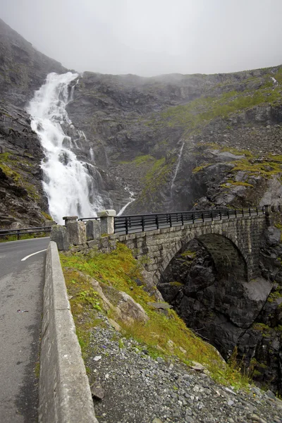 ノルウェーの trollstigen — ストック写真