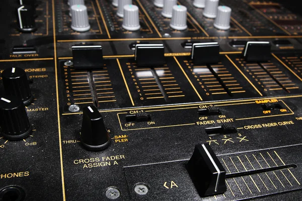 Professionell ljud blandning controller mixer — Stockfoto