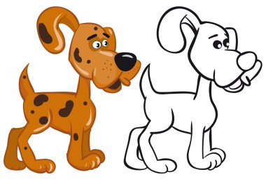 Fun dog clipart