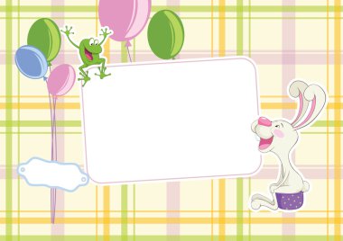 Baby frame background clipart