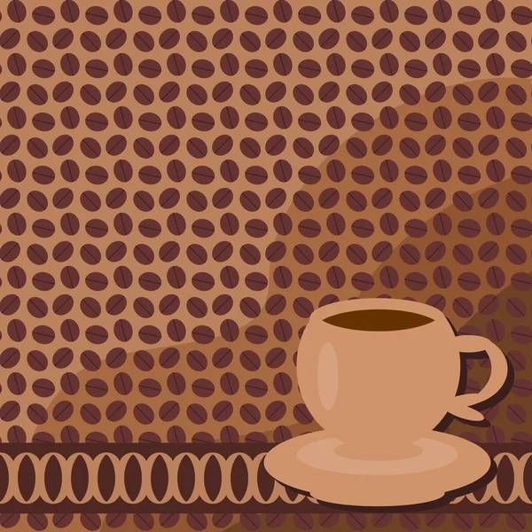 背景与杯咖啡 — 图库矢量图片