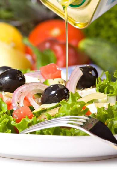 Salade grecque saine — Photo