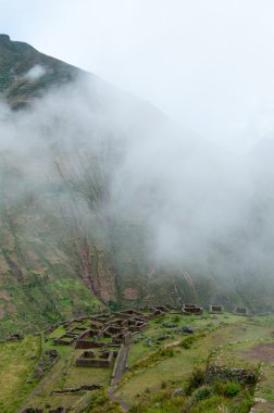 İnkalar livings pisac, peru yakınlarında