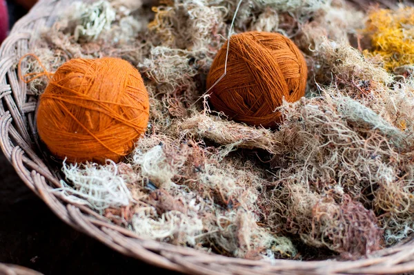 Stock image Orange wool clews