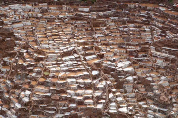 stock image Ancient Salt Basins at Maras, Peru