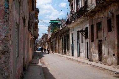 havana'nın tipik sokak